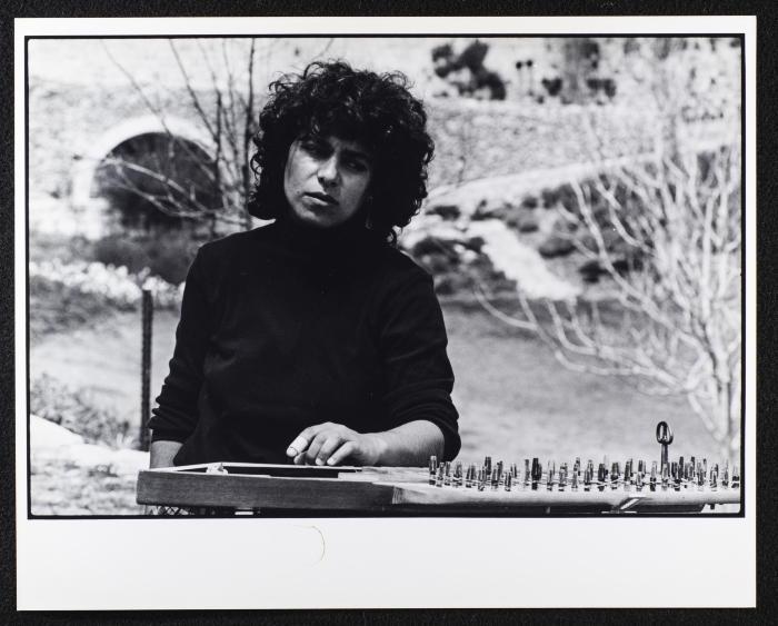 Camila Gubran During a Photoshoot for Sabreen Group in Jerusalem, 1989 