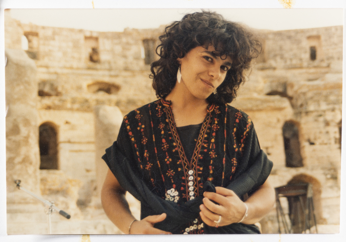 صورة من جولة فرقة صابرين في تونس، 1990
