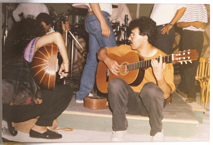 صورة من جولة فرقة صابرين في تونس، 1990
