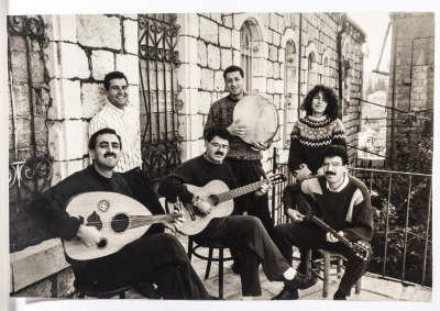 فرقة صابرين في المدرسة الموسيقية في رام الله عام 1992 