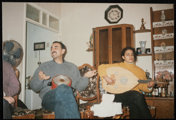 Camila Gubran and ʿiṣam Murad at Asʿad al-Asʿad's House, 1993 