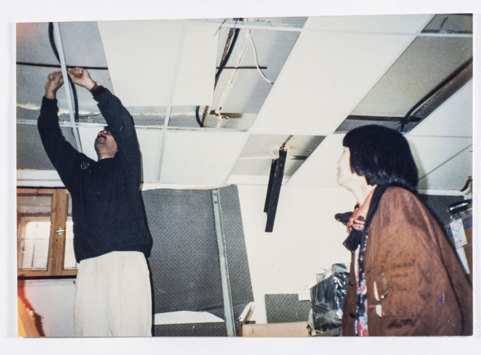 A Photograph of the Construction and Renovation Works at Sabreen Group's Studio, 1985