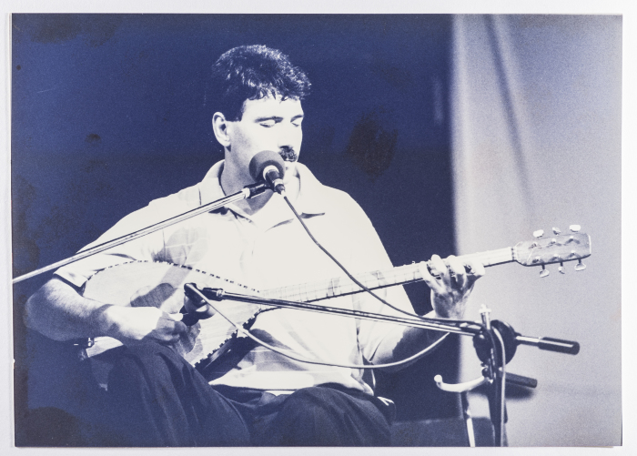 ʿudeh Turjman During Sabreen Group's Show in Birzeit, 1992