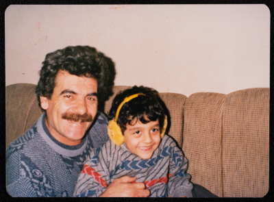 Mahmoud Khalifeh and his Son 