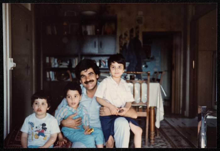 Mahmoud Khalifeh and his Children 