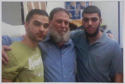 The Prisoner Omar al-Barghouthi and Two Other Prisoners, Ofer Prison, 2014