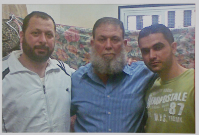 The Prisoner Omar al-Barghouthi and Two Other Prisoners, Ofer Prison, 2014