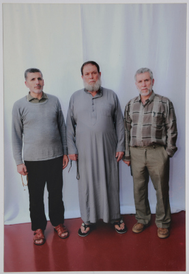 The Prisoner Omar al-Barghouthi with Two Other Prisoners, Magiddo Prison, 2014