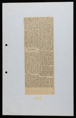 A Newspaper Clipping from Haaretz, 1980s