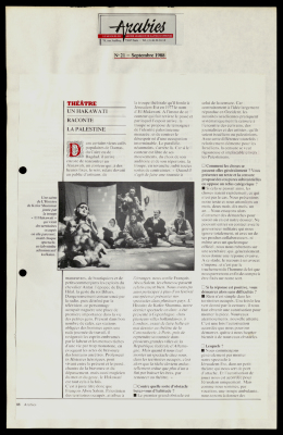 Issue No. 78, a Newspaper Clipping from Arabies, September 1988 