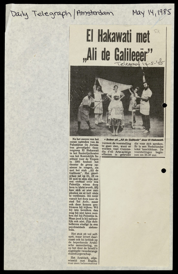 A Newspaper Clipping from The Daily Telegraph, 14 May 1985 