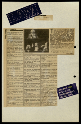 A Magazine Clipping from LAM, 31 December 1985 