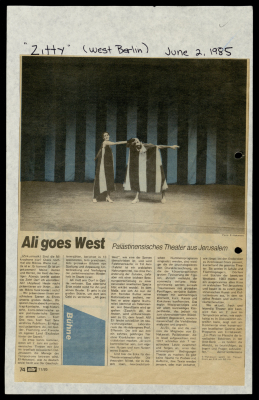"Ali goes West", a Magazine Clipping from Zitty, 2 June 1985