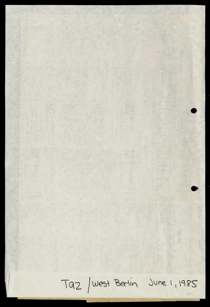 A Newspaper Clipping 