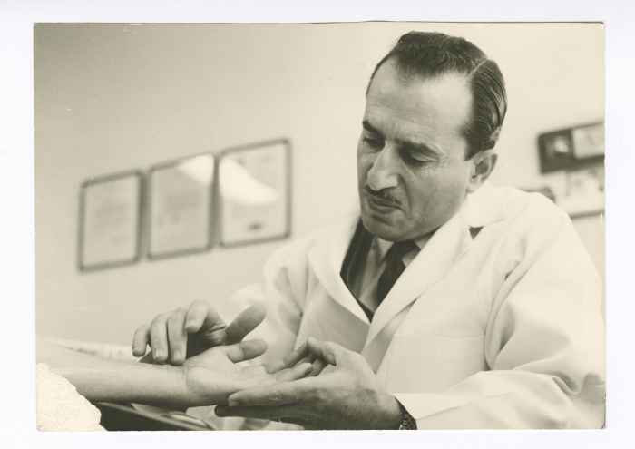 Palestinian Doctor Issaq Michael on Duty 