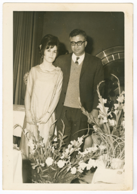 Bassam Nayef abu Ghazaleh with His Wife 