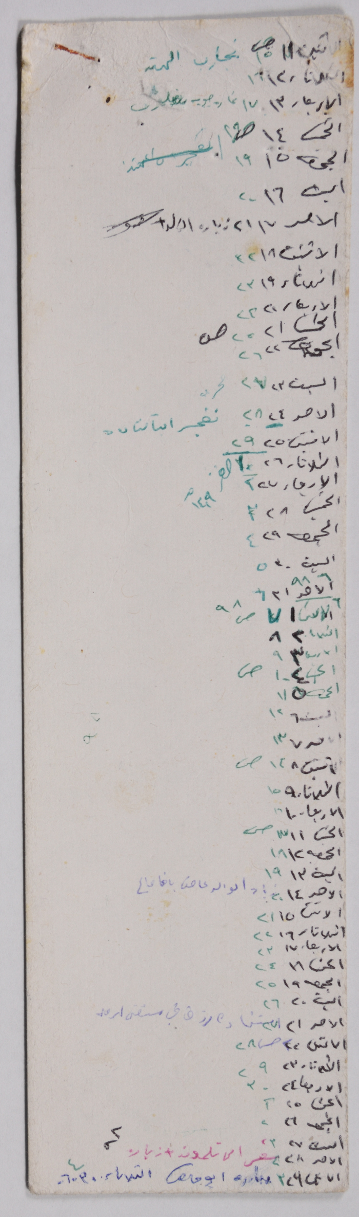 Calendar of Arabic and Gregorian months