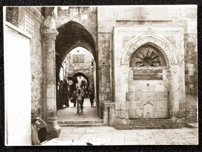 Chain Gate Road inside the walls of the Old City, Jerusalem, 1981