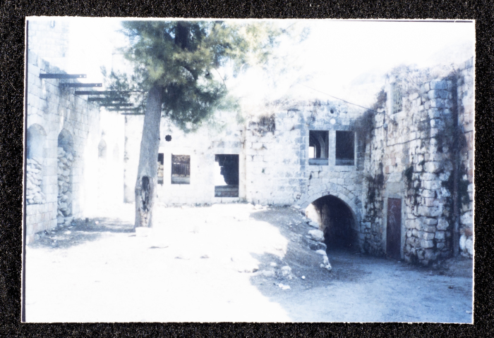 A Photograph of Ṣaleh al-Barghuthy's Mansion in Deir Ghassaneh Village
