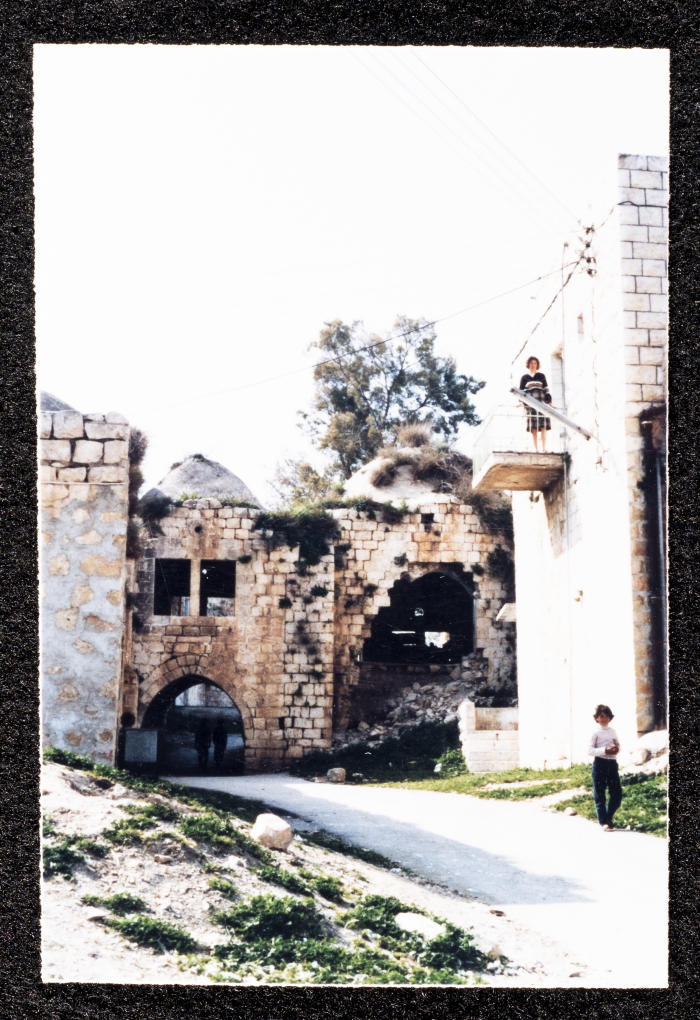 A Photograph of Ṣaleh al-Barghuthy's Mansion in Deir Ghassaneh Village
