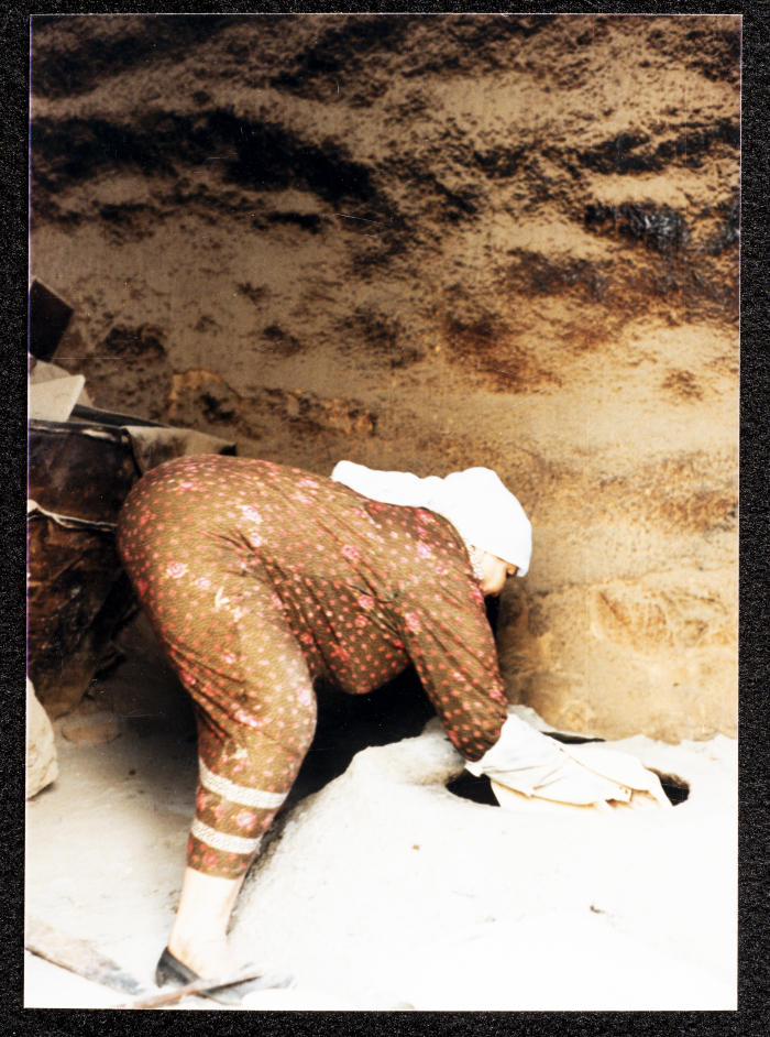 A Photograph of Ṣaleh al-Barghuthy's Mansion in Deir Ghassaneh Village
