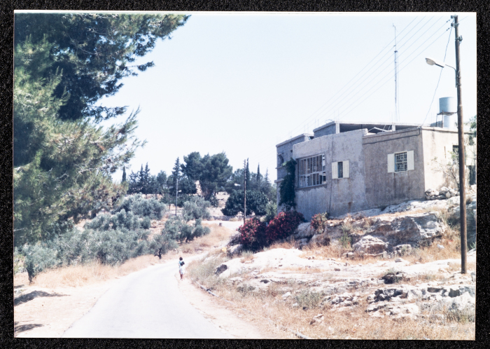 A Photograph of Ṣaleh al-Barghuthy's Mansion in Deir Ghassaneh Village

