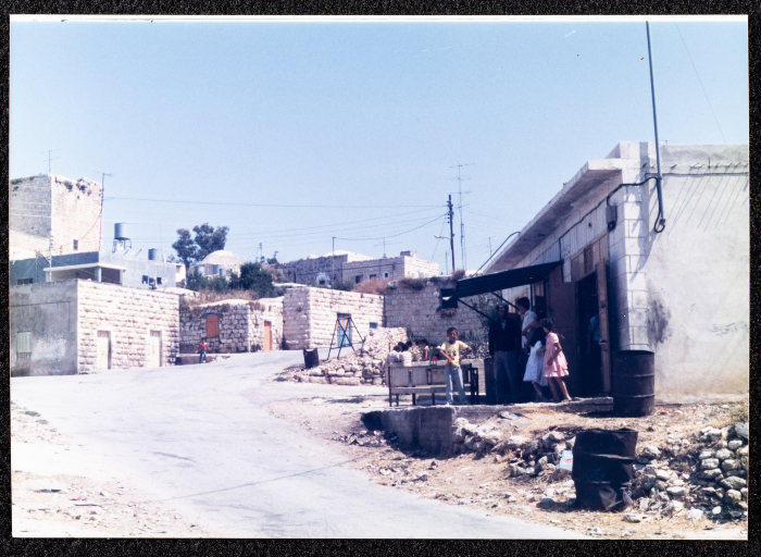A Photograph of Ṣaleh al-Barghuthy's Mansion in Deir Ghassaneh Village
