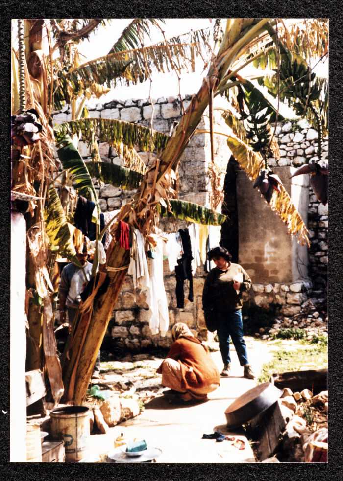 A Photograph of Ṣaleh al-Barghuthy's Mansion in Deir Ghassaneh Village
