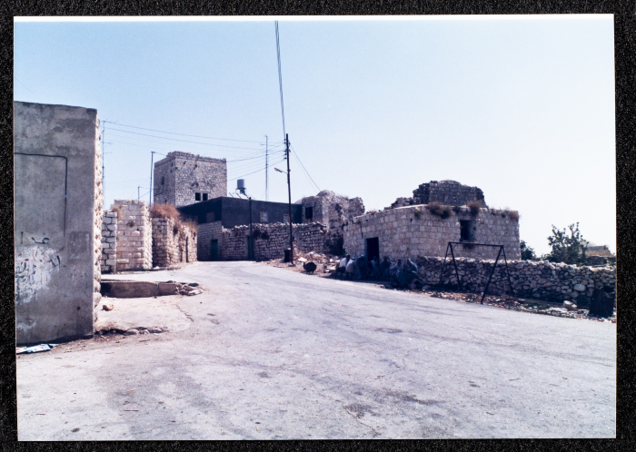 A Photograph of Ṣaleh al-Barghuthy's Mansion in Deir Ghassaneh Village
