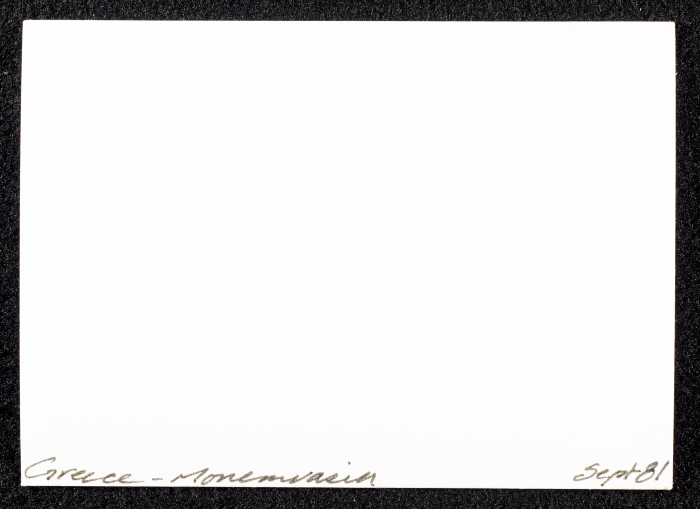 A Glimpse of Old Houses on a Mountain in Greece 