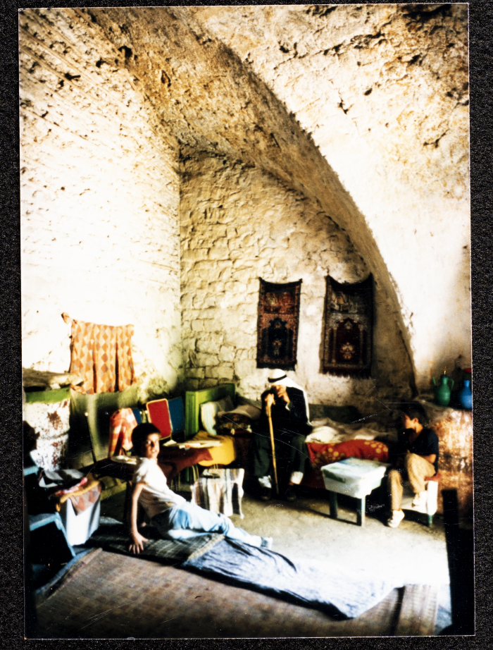 A Photograph of Ṣaleh al-Barghuthy's Mansion in Deir Ghassaneh Village
