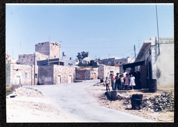 A Photograph of Ṣaleh al-Barghuthy's Mansion in Deir Ghassaneh Village

