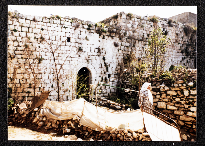 A Photograph of Ṣaleh al-Barghuthy's Mansion in Deir Ghassaneh Village
