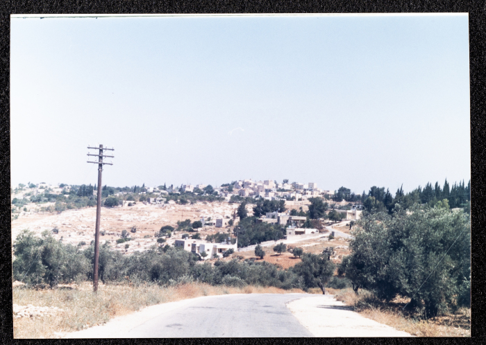 A Photograph of Ṣaleh al-Barghuthy's Mansion in Deir Ghassaneh Village
