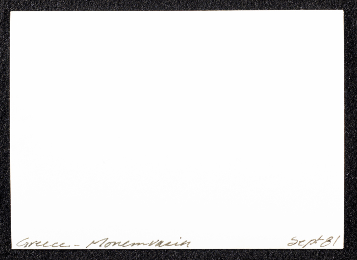 A Glimpse of Old Houses on a Mountain in Greece 