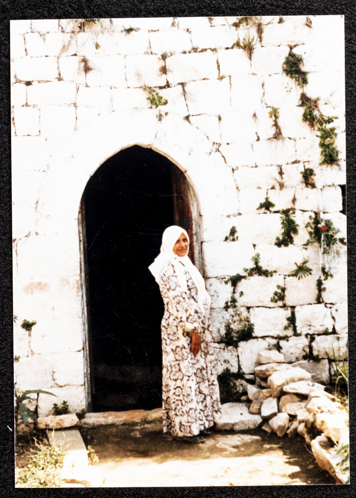 A Photograph of Ṣaleh al-Barghuthy's Mansion in Deir Ghassaneh Village
