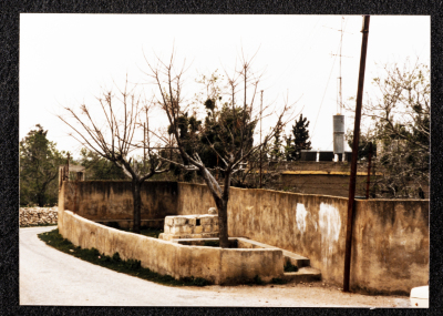 A Photograph of Ṣaleh al-Barghuthy's Mansion in Deir Ghassaneh Village

