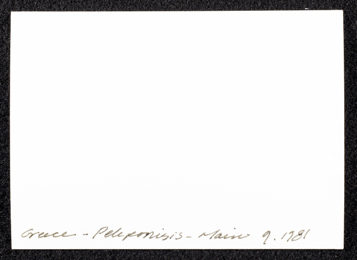 A Glimpse of Old Houses on a Mountain in Greece 