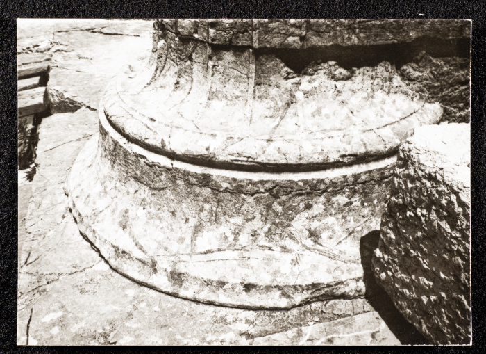 The Base of an Old Pillar in Greece