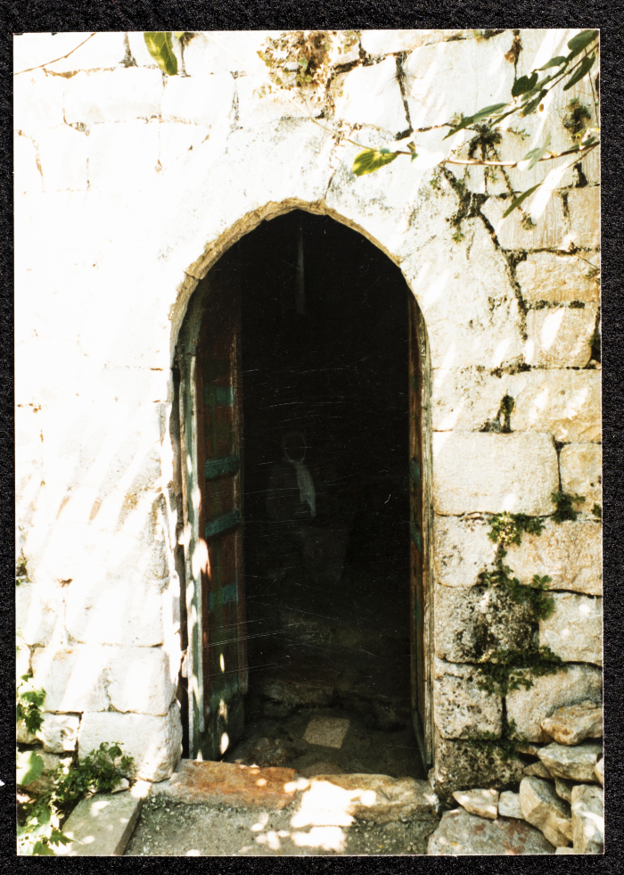 A Photograph of Ṣaleh al-Barghuthy's Mansion in Deir Ghassaneh Village
