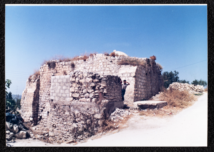 A Photograph of Ṣaleh al-Barghuthy's Mansion in Deir Ghassaneh Village
