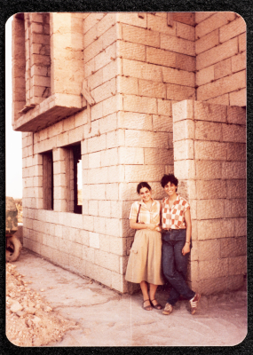 Suʿad al-ʿĀmery Standing in front of her Architectural Construction Project 