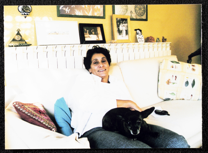 A Photograph of Suʿad al-ʿĀmery with Nura, Her Dog 