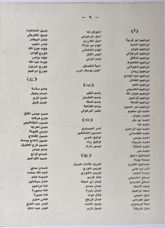 The Handbook of the Memorial Service of the Reciter of Zajal Poems Rajeh as-Salfity