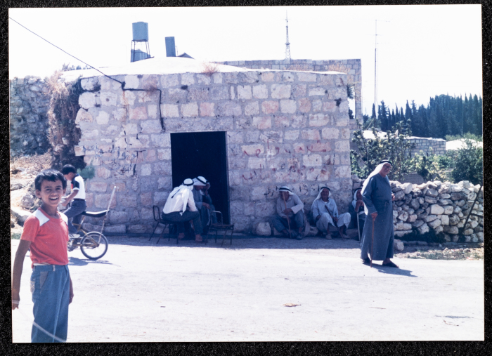 A Photograph of Ṣaleh al-Barghuthy's Mansion in Deir Ghassaneh Village
