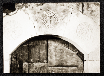 A Glimpse of the Architecture Shown on the Door of an Old House in Asira ash-Shamaliya