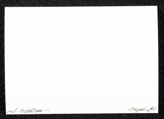 A Photograph of Mud Houses in Southern Syria, 1981
