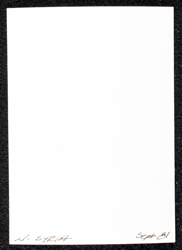 صورة لبيوت طنيَّة، شماليّ سوريا، 1981
