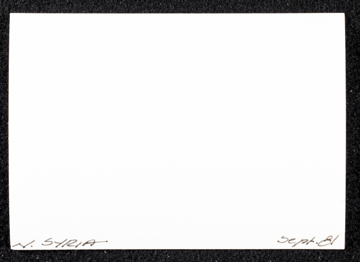 صورة لبيوت طنيَّة، شماليّ سوريا، 1981
