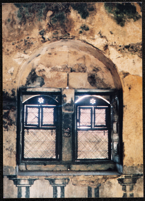 A Photograph of Ṣaleh al-Barghuthy's Mansion in Deir Ghassaneh Village
